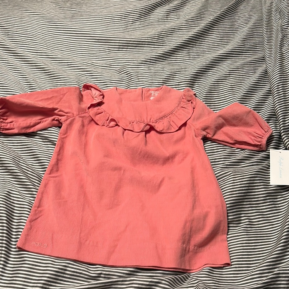 Ralph Lauren salmon pink corduroy Dress